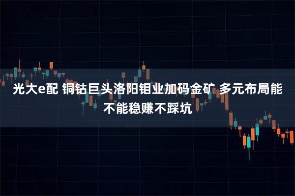 光大e配 铜钴巨头洛阳钼业加码金矿 多元布局能不能稳赚不踩坑